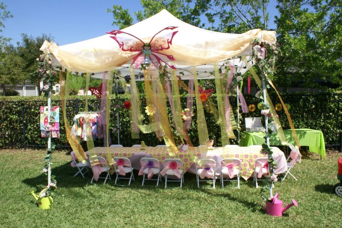 Garden birthday decoration outdoor